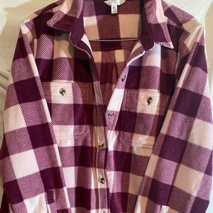 Womens Flannel Shirt Jacket